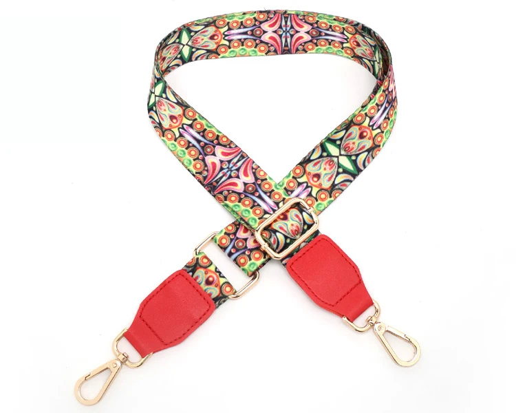 Style D Red Новинка, женские сумки, ремешок с золотой пряжкой, Хлопковая Сумка, ремешки, регулируемые, трендовые, легко удерживающие лямки, S201 - Цвет: Style D Red
