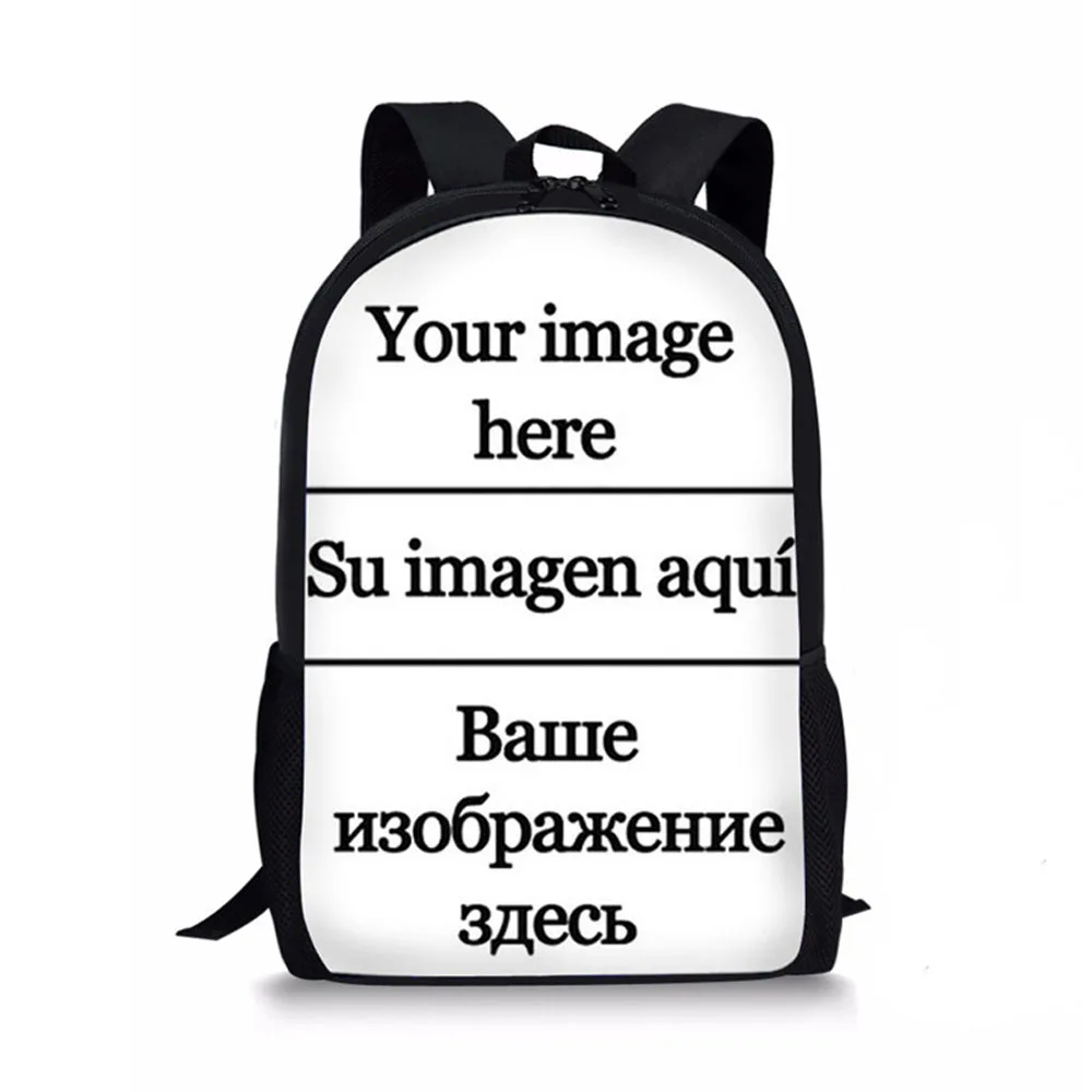 print your image Nopersonality для мальчиков с героями аниме; рюкзак Pokemon Пикачу принт детская школьная сумка для мальчиков и девочек подросткового возраста школьные ранцы детский рюкзак книга комплекты с сумкой - Цвет: print your image