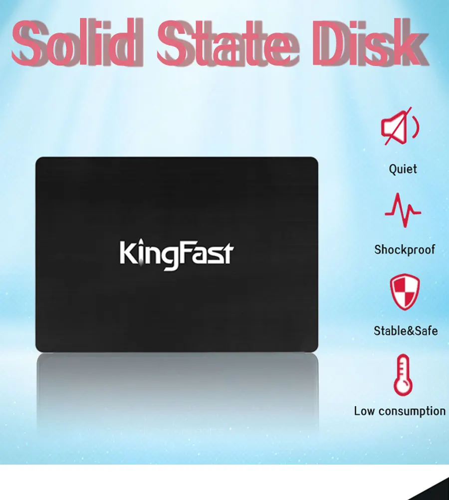 Kingfast сверхтонких металлических 2," SATA III SSD ЖЕСТКИЙ ДИСК ВНУТРЕННИЙ 120 ГБ 240 480 1 ТБ с Кэш SATA3 6 Гбит/с для ноутбуков и настольных