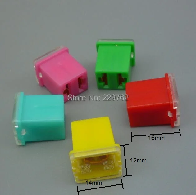 shhworldsea 20PCS Car Straight Female Terminals Link PAL Blade Fuses 20A 30A 40A 50A 60A n-line Lighter-Shape for Truck Boat | Автомобили