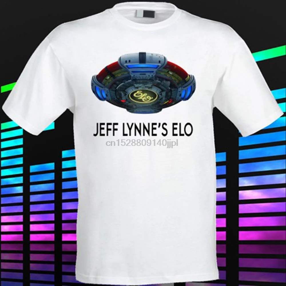 Новый Jeff Lynne ELO Электрический свет оркестр мужская белая футболка Размер S до 3XL