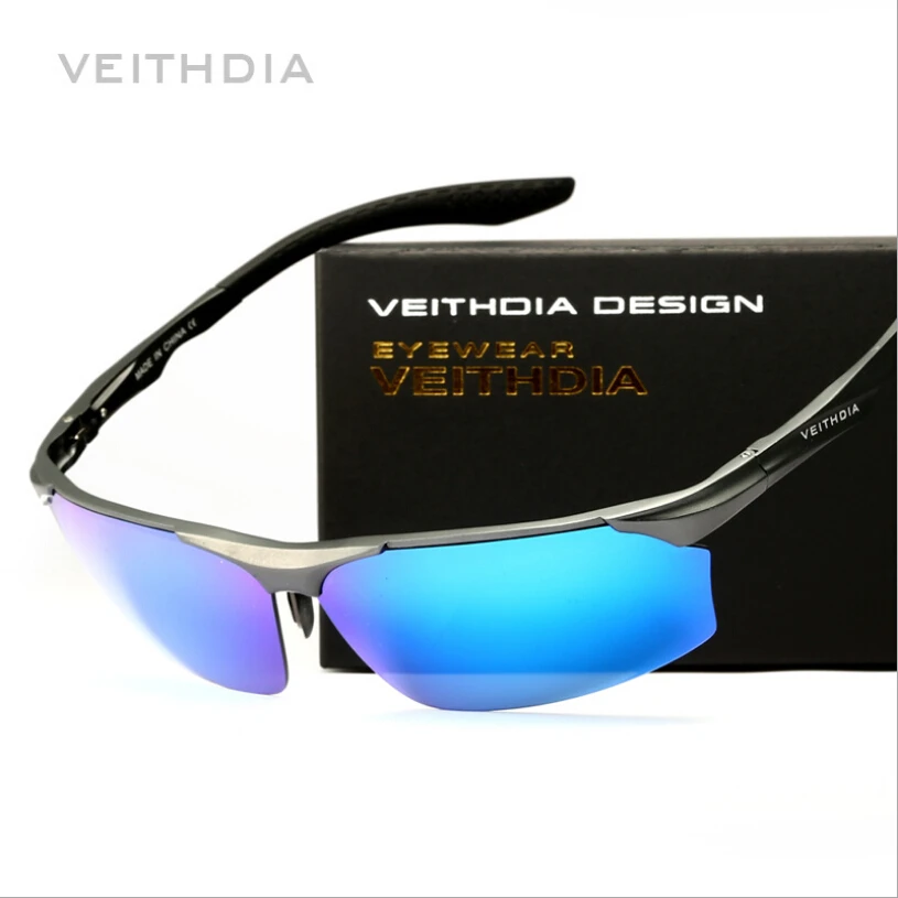 Мужские солнцезащитные очки VEITHDIA брендовые дизайнерские из
