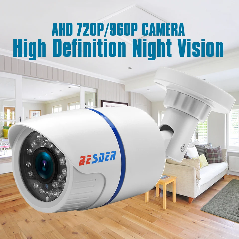 Besder HD 720 P/960 P 2000TVL AHD камера наружная Водонепроницаемая IP65 инфракрасная COMS цилиндрическая камера наблюдения IR-CUT ночного видения CCTV Камера