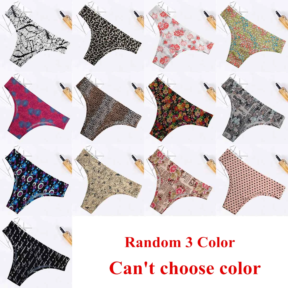 Женские Бесшовные трусы бикини 3 шт./упак.|Женские трусики| |