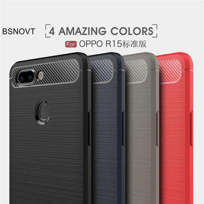 BSNOVT OPPO R15 чехол противоударный силиконовый матовый для телефона телефон Fundas R 15