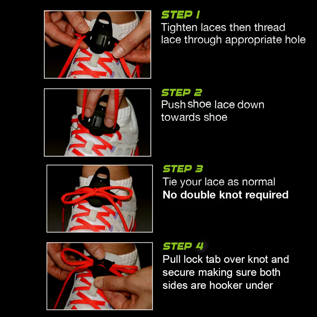 Silicone Shoe lock Colorful Durable Shoelace Lace Locks Shoe-Safe Revolution @4 | Дом и сад