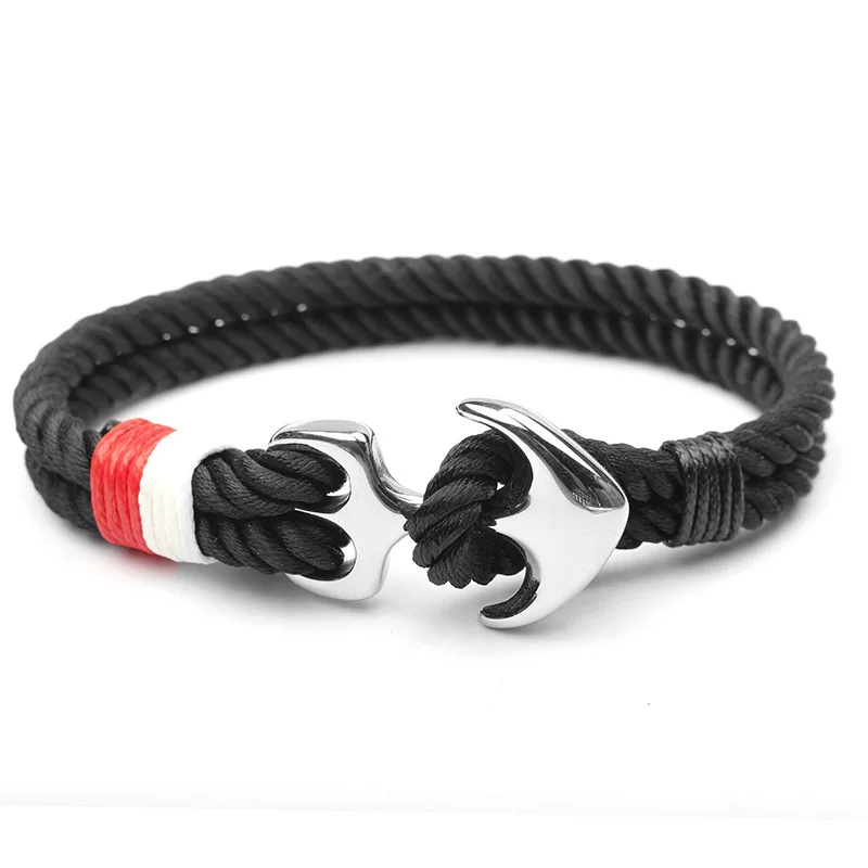 

2019 high quality men's anchor chain, survival rope bracelet, Paracord bracelet, men's bag PGSL-029