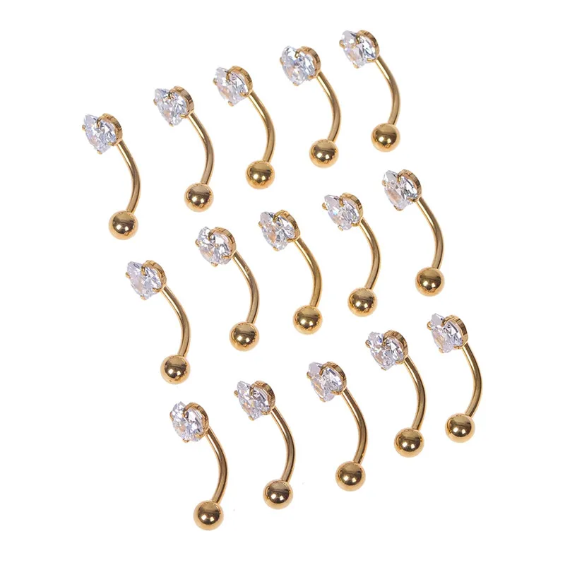 Кольцо для ногтей Козелок Уха из титанового анодированного стержня с внутренней