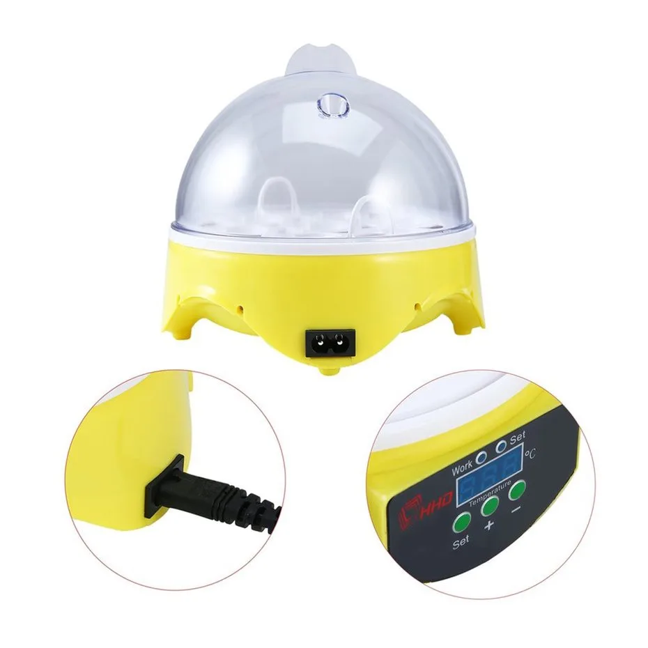 Уникальный Автоматический инкубатор с 7 яйцами куриный контроль