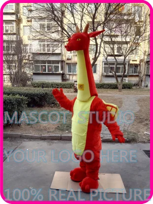 red dinosaur dino dragon mascot costume custom fancy anime cosplay kit mascotte theme dress carnival 41020 | Тематическая одежда и