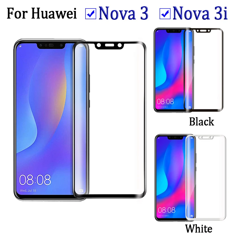 5D полное покрытие защитное стекло для huawei nova 3 3i стекло протектор экрана nova 3 nova 3i 3 i закаленное стекло 9H защитная пленка