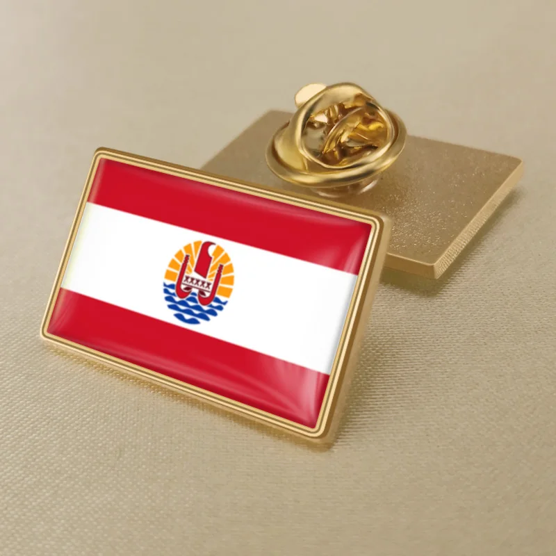 Герб Французской Полинезии флаг Национальная эмблема | Броши -32960636004