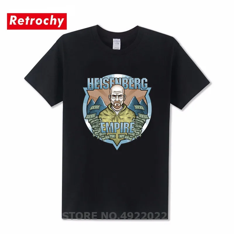 Лидер продаж Мужская футболка Breaking Bad heisenберга Повседневная Уличная с империей