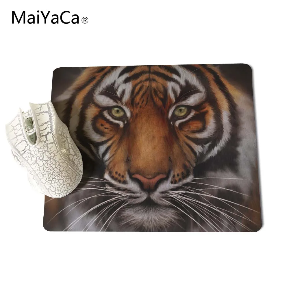 

MaiYaCa White Tiger Hd Computer Mouse Pad Mousepads Rubber Pad 18*22cm and 25*29cm