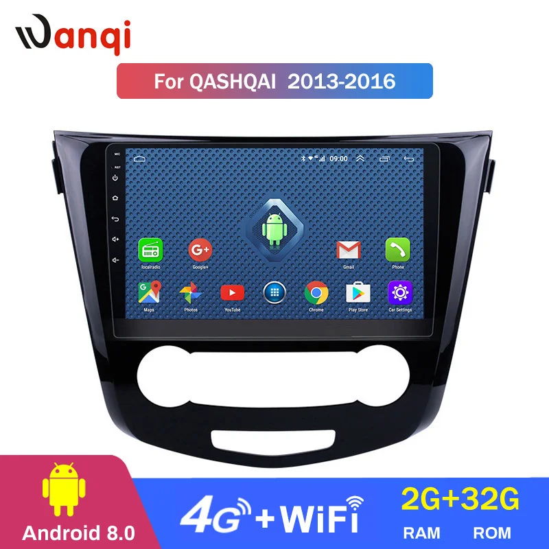 4G Lte все нетком 10,1 дюймов Android 8,0 автомобильный DVD gps для Nissan qashqai X-Trail 2013- навигационная система