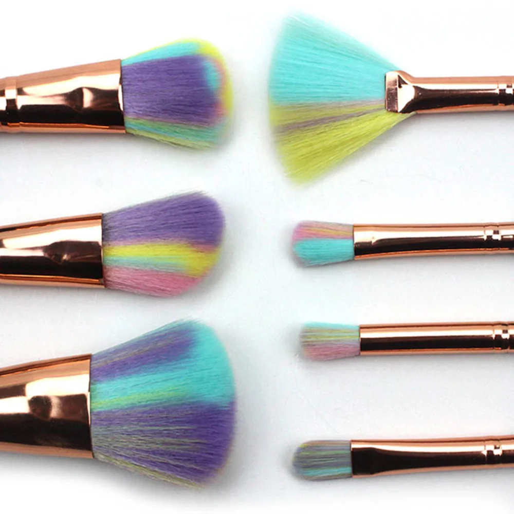 7 Pcs Face Makeup Brushes Set Powder Foundation Blush Eyeshadow Blending Brush Cosmetic Kit Beauty Tool pincel maquiagem | Красота и