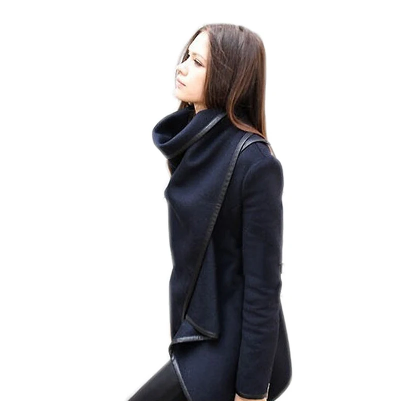 Высококачественная Европейская мода стильная женская тонкая шерстяная теплая