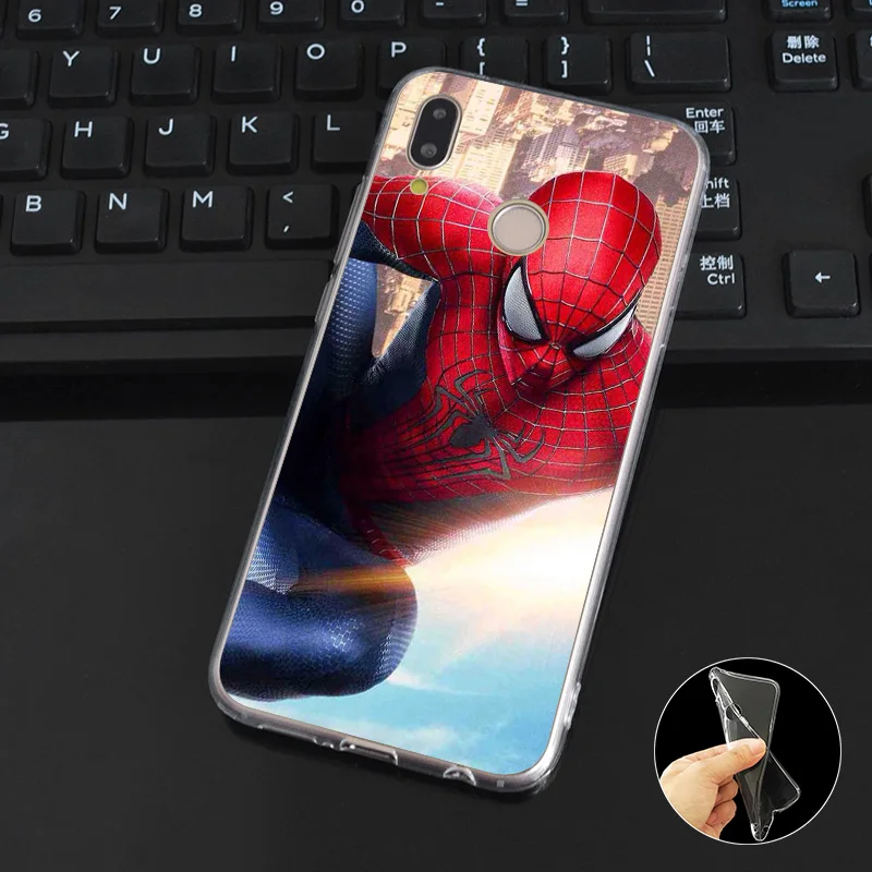 DREAMFOX M353 Мягкий ТПУ силиконовый чехол с человеком-пауком для huawei Honor 6A 6C 7X9 10 P20 P30 Lite