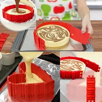 4pcsset magic cake mold multi style diy puzzle silicone mold bread cake pan cake mold silicone form baking tool