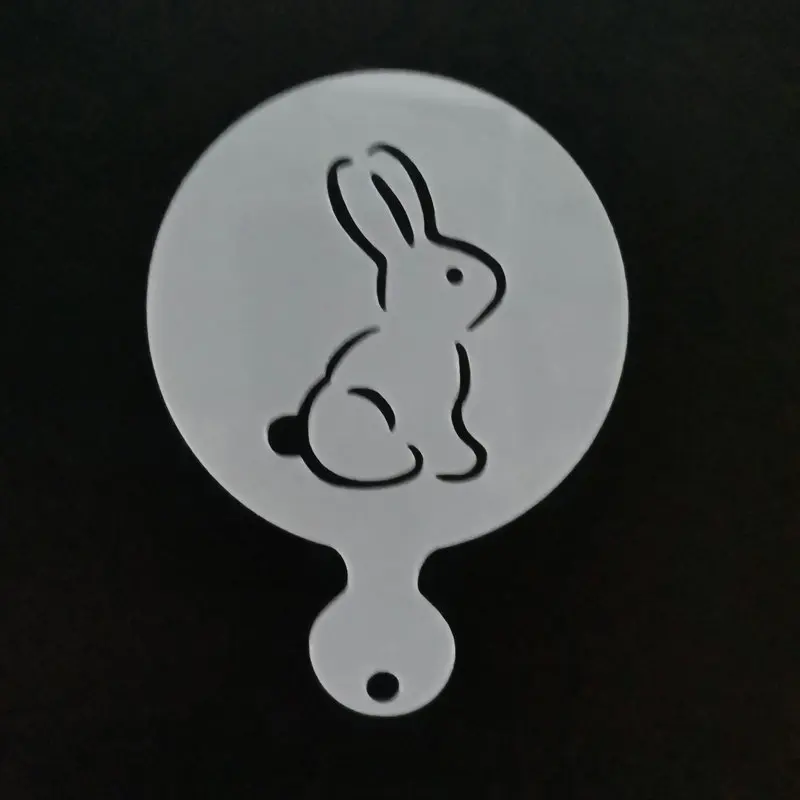 4 шт. Пасхальный кофе латте капучино Бариста трафареты пластиковый торт кекс