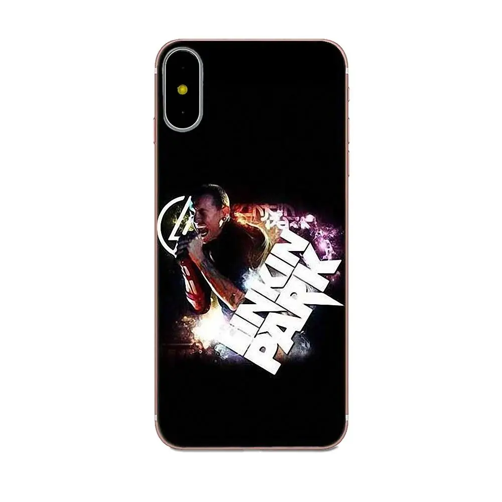 Мягкий ТПУ хипстерский чехол Rock Shox Linkin Park Band для Apple iPhone X XS Max XR 4 4S 5 5C 5S SE 6 6S 7 8