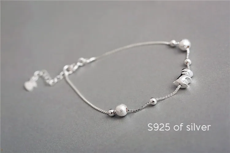 Браслеты из чистого серебра 925 пробы с собакой браслеты шармами ювелирные