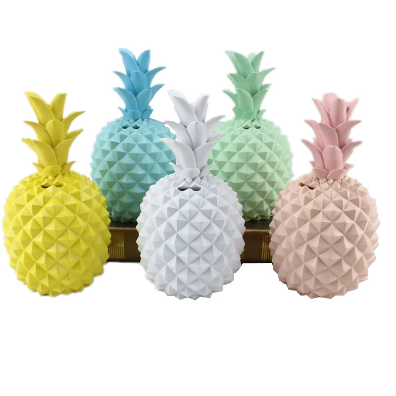 VILEAD 8 цветов полимерная копилка с ананасами фигурки модель ананаса миниатюрные