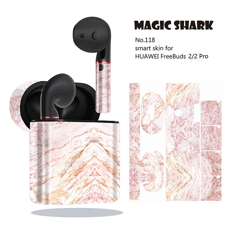 Новое поступление наушники Magic Shark с принтом мраморного камня чехол для HUAWEI Freebuds 2