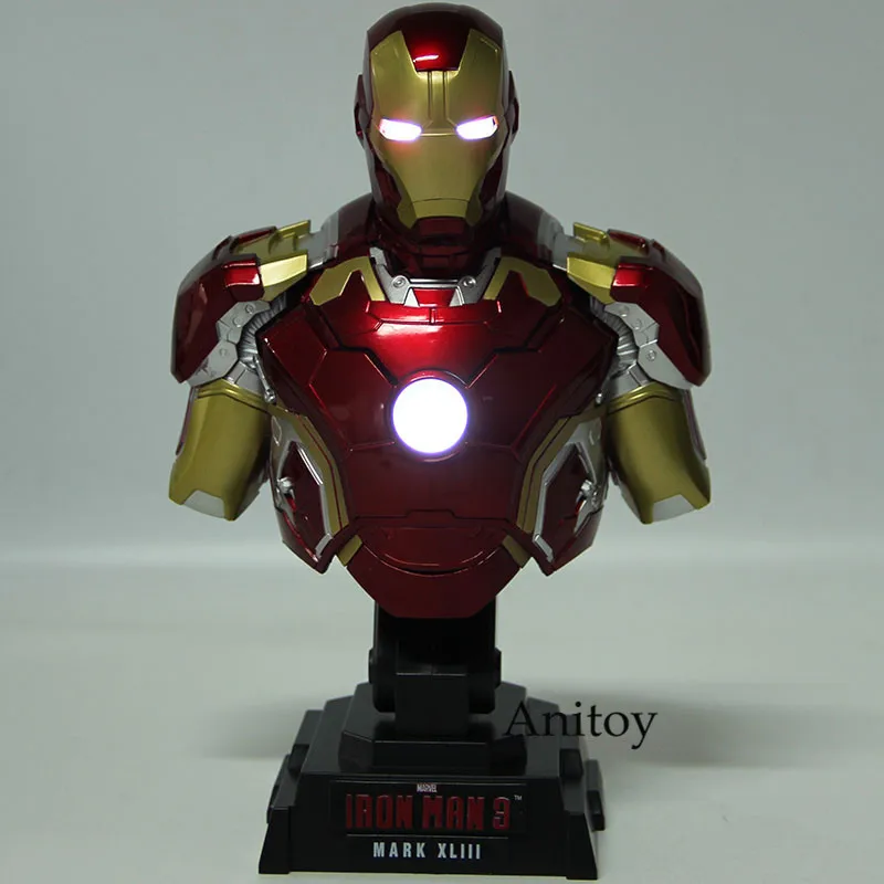 Герой комиксов Marvel Мстители Железный человек Mark ХLIII Htb28 1/4th весы Коллекционная бюст фигурку модель игрушка