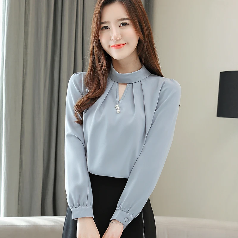 

mujer de moda 2021 womens tops and blouses clothes blusas long sleeve women shirts blusa feminina shirt chiffon blouse 1404 45