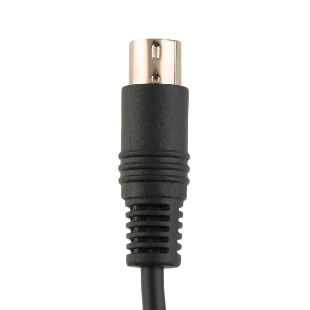 Новый черный 9 контактный разъем мини PIN Din кабель сигнала для Genesis 2 Scart Горячая