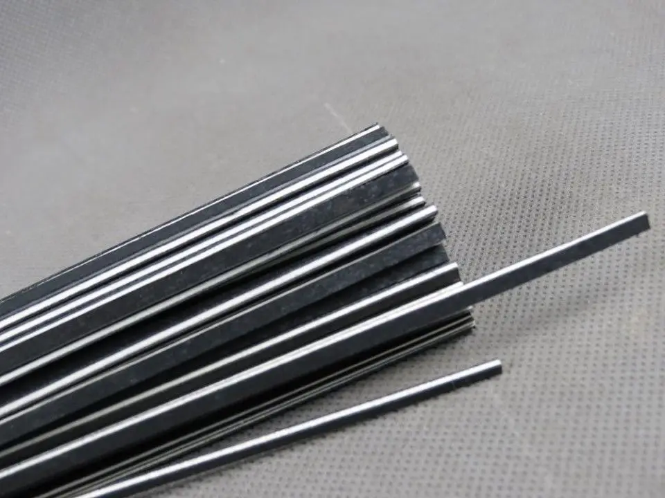 

500 pcs Cello wood strips black+white+black decorative rib material of maple