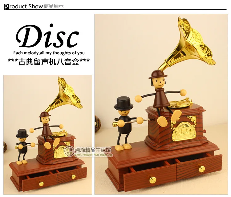 Ящик Для Хранения ювелирных изделий Любители Элизе Заводной Music Box День святого валентина Подарки