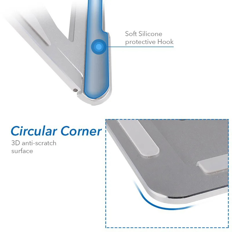 Универсальная Алюминиевая Подставка для ноутбука складной регулируемый