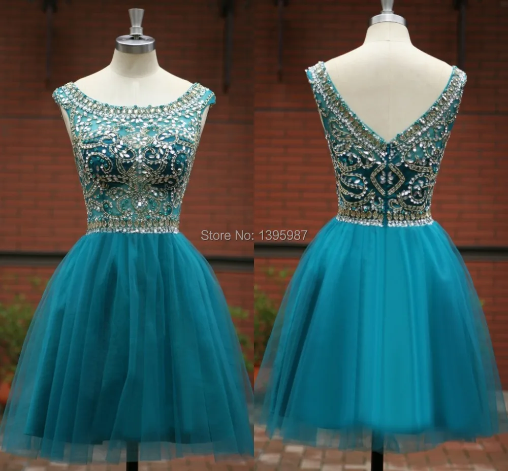 

Hot Sale Style Homecoming dresses Beads Sequins Party Dress Graduation Dress Scoop Zipper Backless ZAHY 2016 New Fashion SZJ5