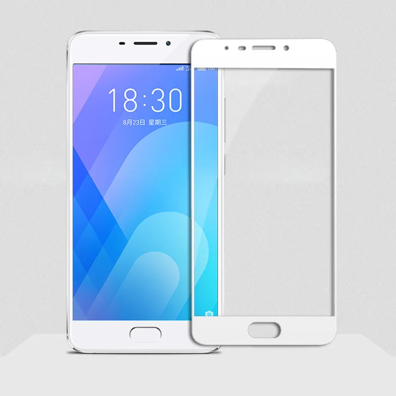 защитная пленка с полным покрытием стекло защита экрана на Meizu M6 M711H (размер