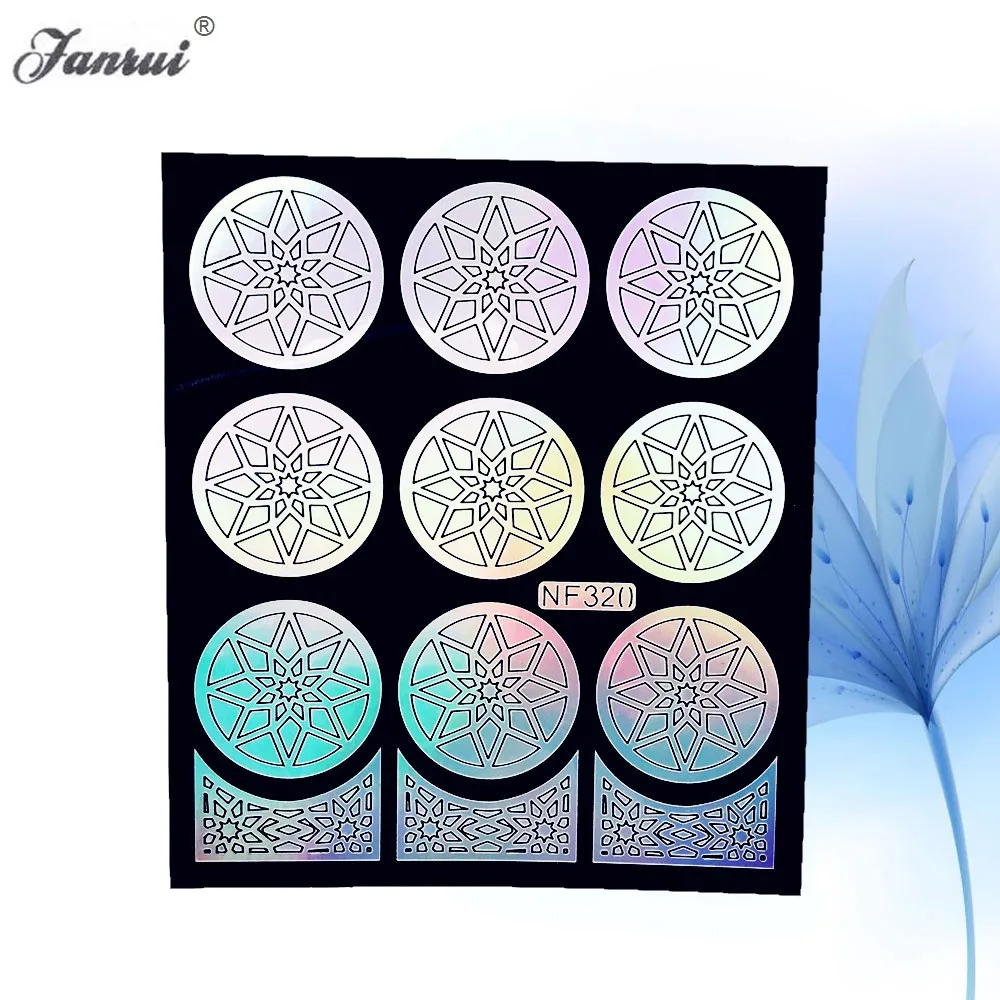 31 узор Star Holo Out виниловые наклейки для ногтей простой в использовании Nail Art Tips