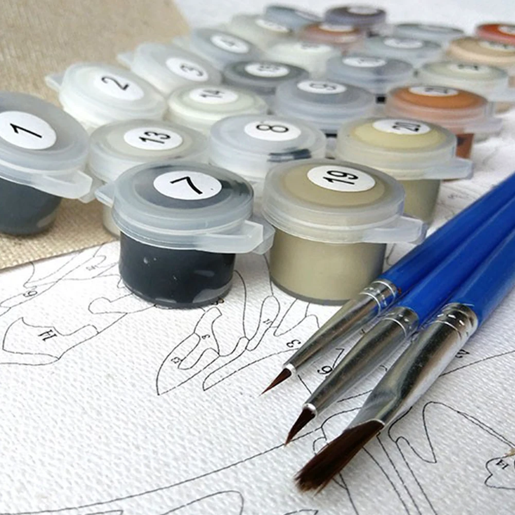 Цифровая картина маслом без декоративная рама для дома спальни рисунок сделай