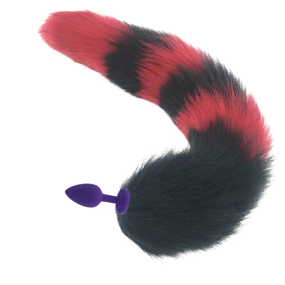 Анальная пробка из искусственного меха Хвост лисы игрушки для взрослых женщин