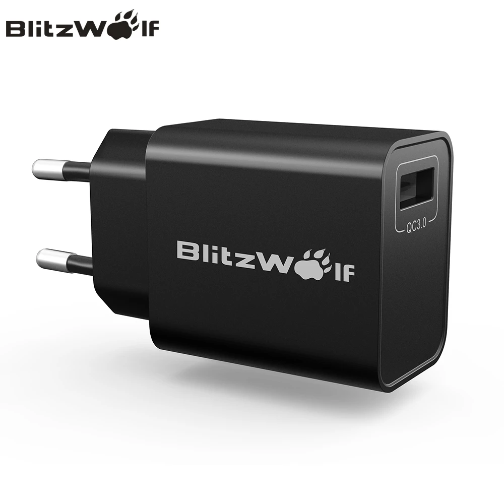 Blitzwolf QC3.0 USB Зарядное устройство Путешествия стены адаптер мобильный телефон