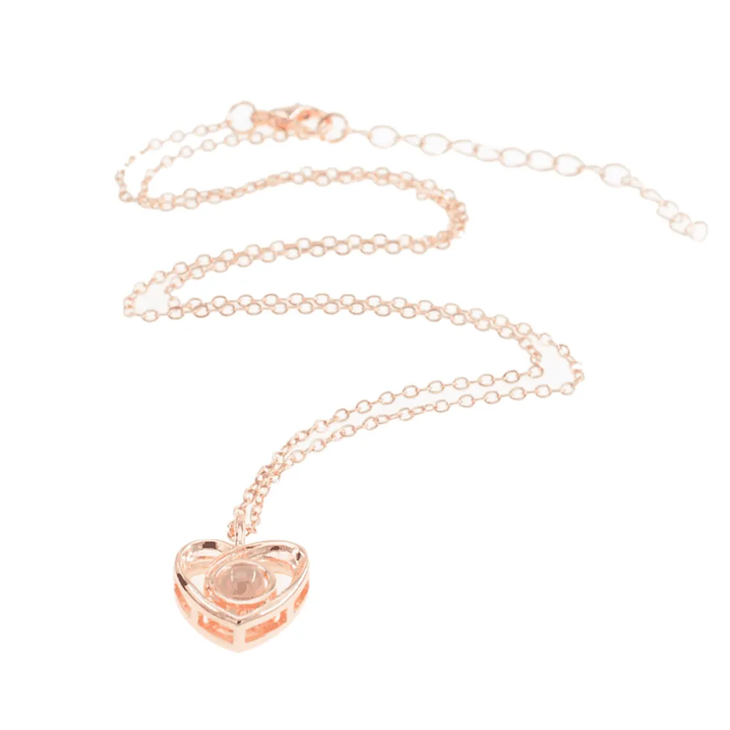 Стильное женское ожерелье с кулоном в форме сердца ювелирные изделия для девушек