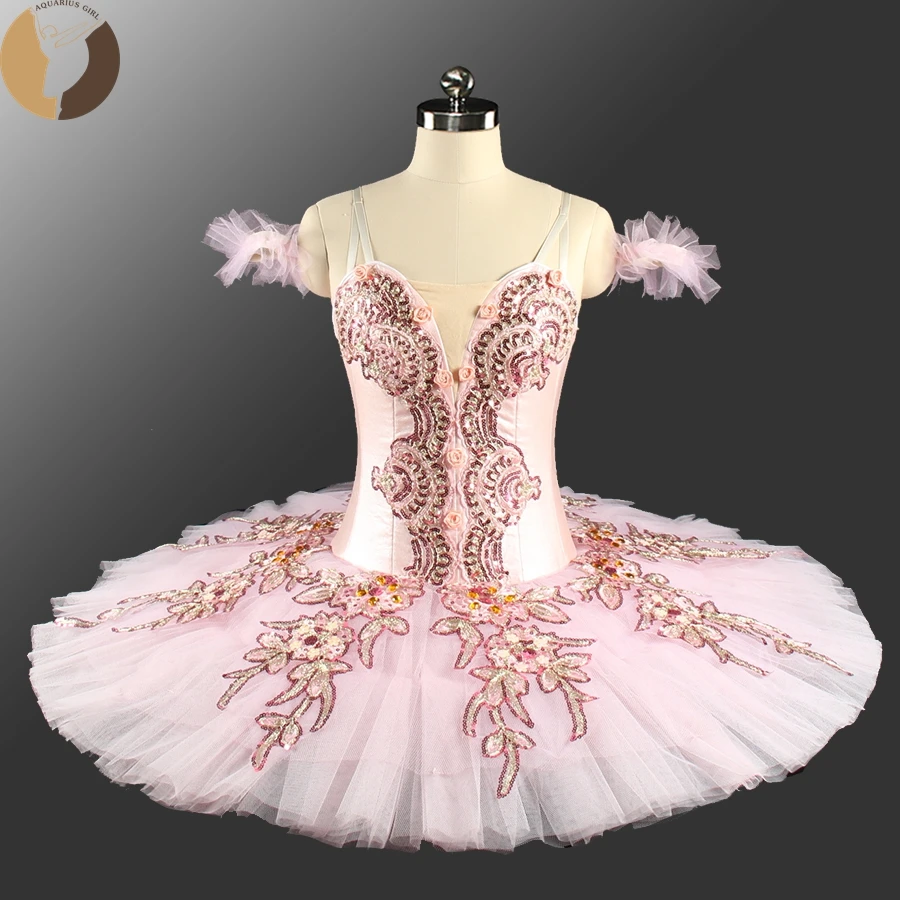 Women Professional Classical Ballet Nutcracker Tutus Sky Blue Pancake Tutu BT9153B Girls Competition Sleep Beauty Costume | Тематическая
