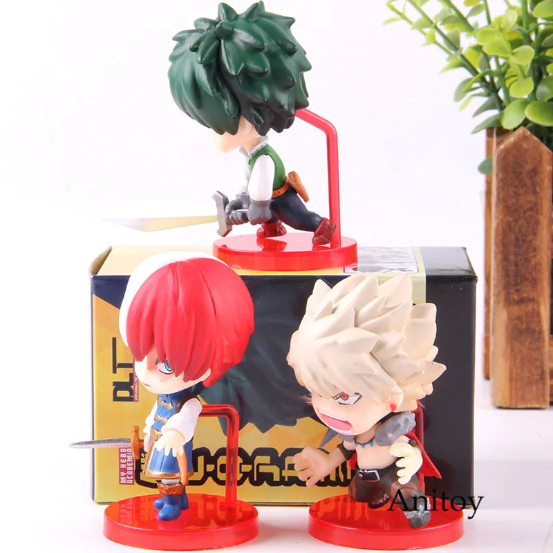 Аниме Рисунок Мой герой версии Izuku Midoriya Bakugou Katsuki Todoroki шото фигурка из ПВХ, коллекционная игрушка 3 шт./компл