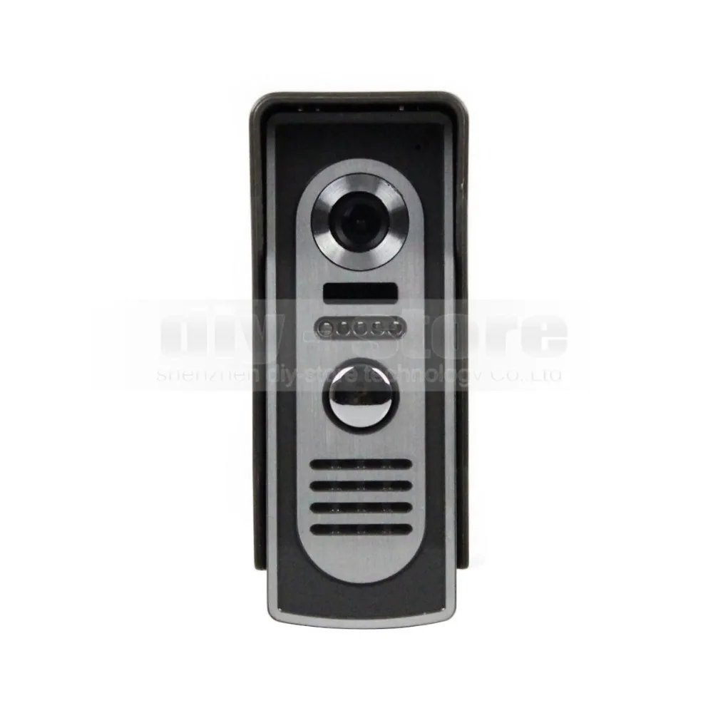 DIYSECUR 800 x 480 HD Screen Video Door Phone Video Intercom Doorbell + 600 TVLine IR Night Vision Camera 1 Camera 5 Monitors