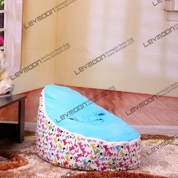 FREE SHIPPING baby bean bag chair with 2pcs sky blue up cover seat kids bed | Мать и ребенок