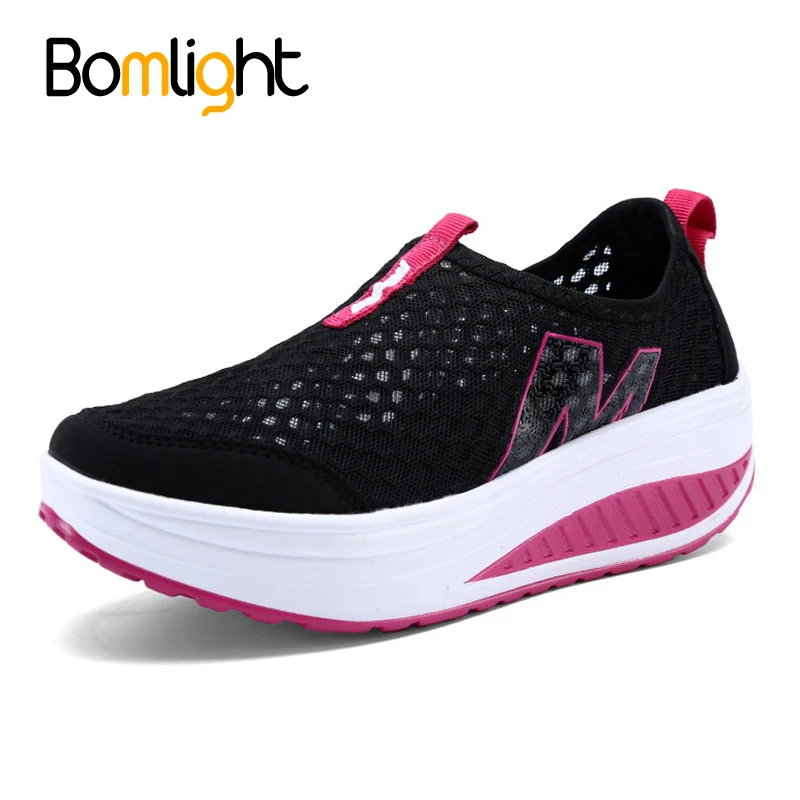 Bomlight/Новинка женская обувь на танкетке Повседневная модная для танцев