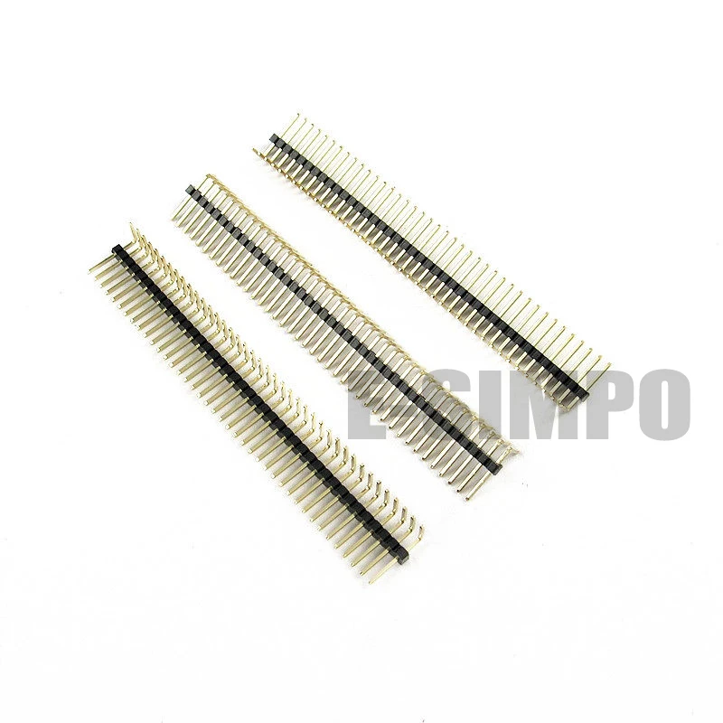 10 шт. 1x50P 1 27 мм штырьковый разъем 0 05 &quotштырьковый PCB прямоугольный штыревой