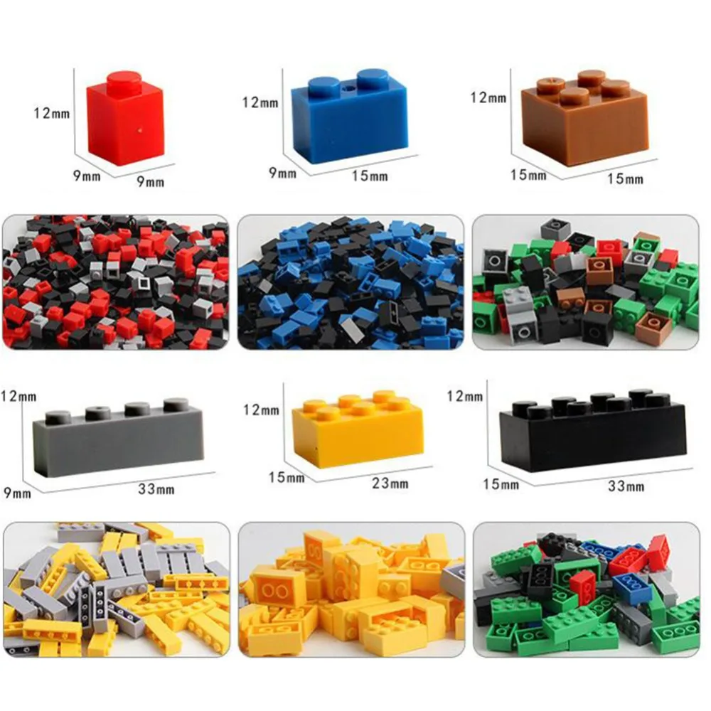 1000 шт. лего duplo город строительные блоки Дети DIY блоки конструктора техника Brinquedos строительные игрушки для детей Рождественский подарок