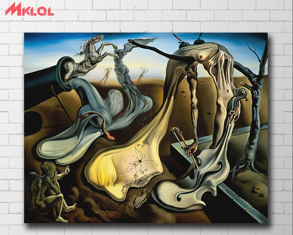 Wall Art Сальвадор Дали изображена ночь картина для Гостиная маслом домашнего