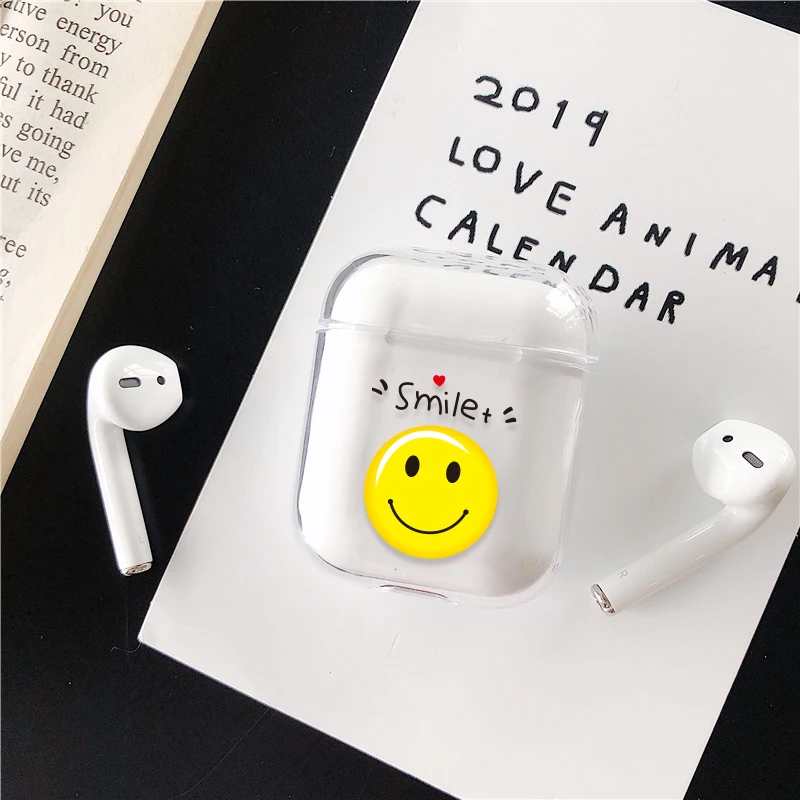 Милый чехол для наушников для Apple Airpods с рисунком из мультфильма, Жесткий Чехол для Airpods Air Pods, беспроводные Bluetooth наушники, аксессуары